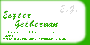 eszter gelberman business card